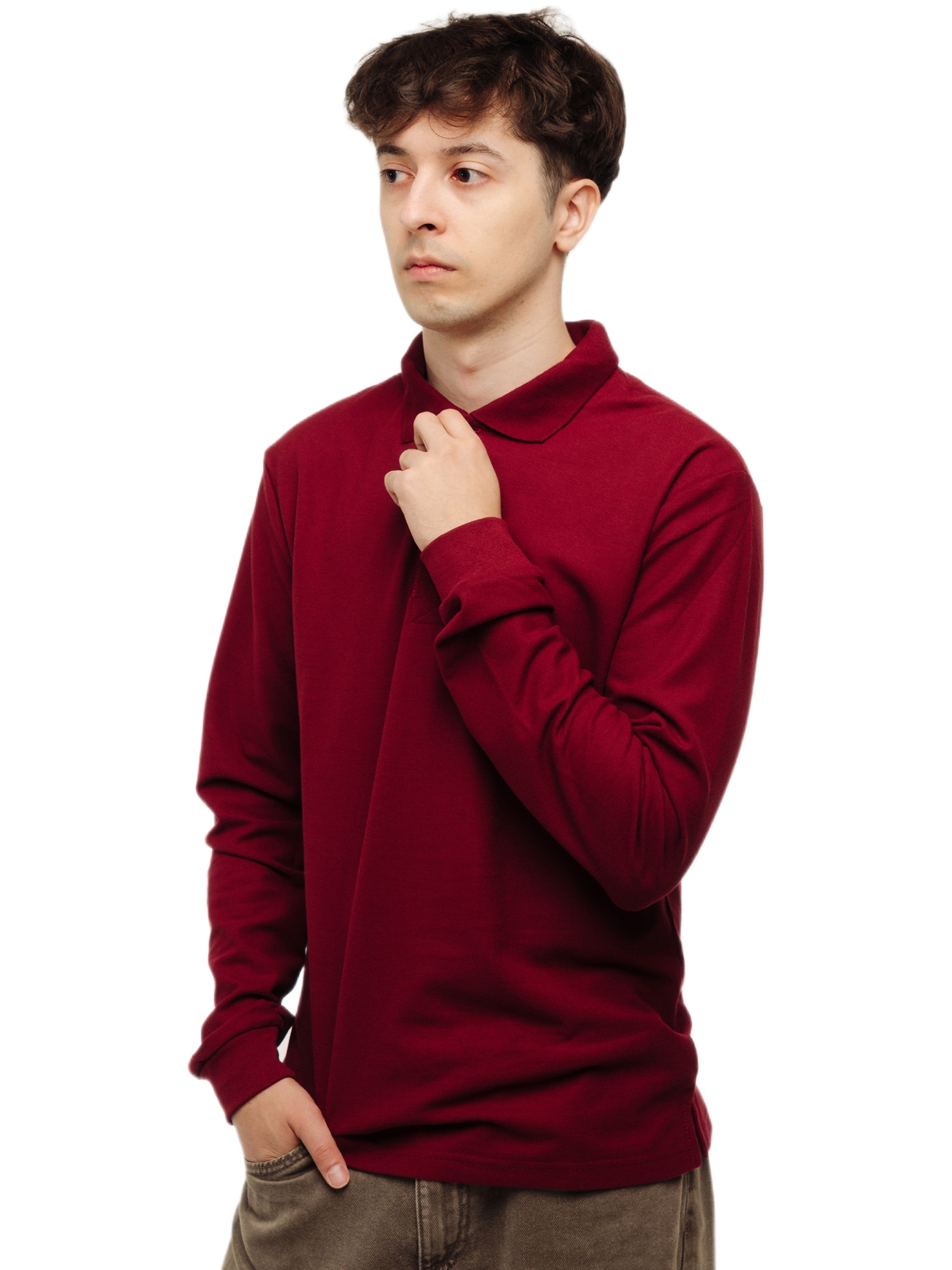 Поло с длинным рукавом мужское SAIcolors